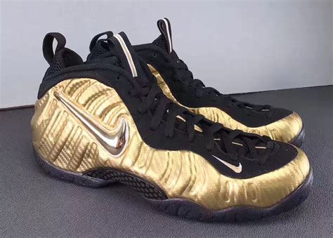 Nike metal gold foamposite